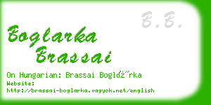 boglarka brassai business card